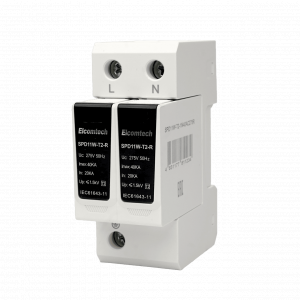 Модульные Устройство защиты импульсных перенапряжений SPD11W-T2-1N40AC275R T2 2P 40kA 275V Remote 2х модуль Elcomtech