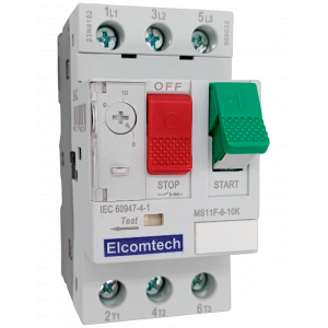 Модульные Автомат защиты двигателя MS11F-6-10K 6-10A 2х модуль Elcomtech