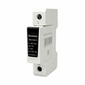 Модульные Устройство защиты импульсных перенапряжений SPD11W-T1-1P7AC385 T1 1P 50kA 385V 1х модуль Elcomtech