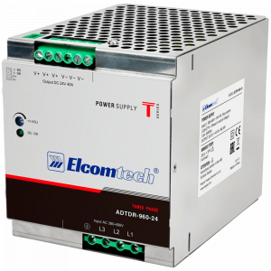 Источники AC/DC Блок питания AC/DC на DIN рейку ADTDR-960-24 960W 24V 40A Металл Elcomtech