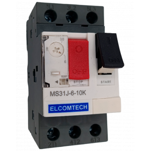 Модульные Автомат защиты двигателя MS31J-6-10K 6-10A 2х модуль Elcomtech