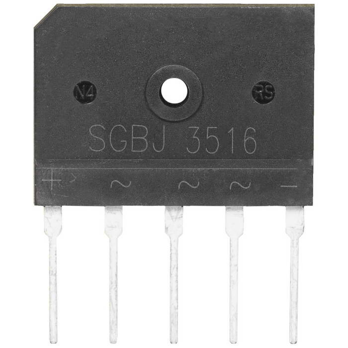 Диодные мосты SGBJ3516 35A 1600V 3 phase RUICHI Диодные мосты SGBJ3516 35A 1600V 3 phase RUICHI