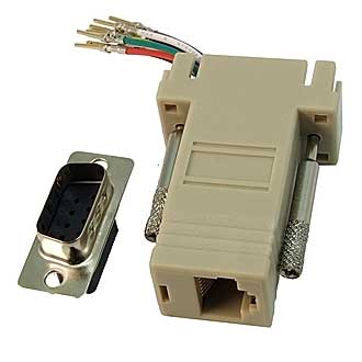 D-SUB переходники DB9M-RJ45  D-SUB переходники DB9M-RJ45