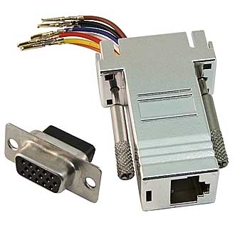 D-SUB переходники VGANF-RJ45  D-SUB переходники VGANF-RJ45