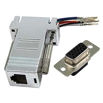 D-SUB переходники VGANF-RJ11  D-SUB переходники VGANF-RJ11