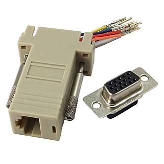 D-SUB переходники VGAF-RJ45  D-SUB переходники VGAF-RJ45