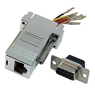 D-SUB переходники DN9F-RJ45  D-SUB переходники DN9F-RJ45