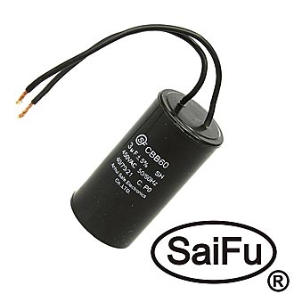 Пусковые конденсаторы CBB60 3uF 450V WIRE (SAIFU) SAIFU Пусковые конденсаторы CBB60 3uF 450V WIRE (SAIFU) SAIFU