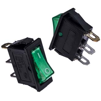 Клавишные переключатели KCD3-101N-C3-G/3P on-off RUICHI Клавишные переключатели KCD3-101N-C3-G/3P on-off RUICHI