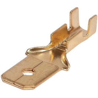 Клеммы ножевые неизолированные РП-П 2.5-(6.3) КВТ Клеммы ножевые неизолированные РП-П 2.5-(6.3) КВТ