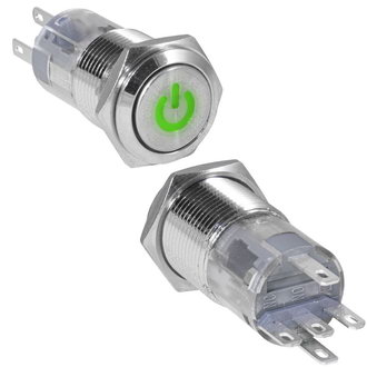 Кнопки антивандальные LAS2GQF-11ZDT/G/N on-on RUICHI Кнопки антивандальные LAS2GQF-11ZDT/G/N on-on RUICHI