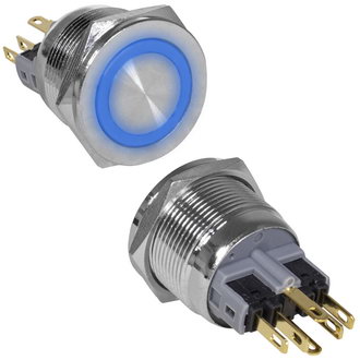 Кнопки антивандальные GQ22PF-11E/B/N on-(off)+off-(on) RUICHI Кнопки антивандальные GQ22PF-11E/B/N on-(off)+off-(on) RUICHI