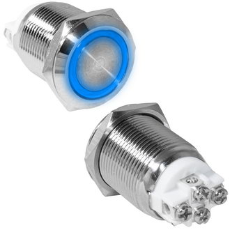 Кнопки антивандальные GQ19F-10ZE/B/N off-on RUICHI Кнопки антивандальные GQ19F-10ZE/B/N off-on RUICHI