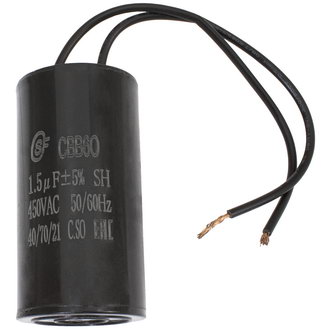 Пусковые конденсаторы CBB60 1.5uF 450V WIRE (SAIFU) SAIFU Пусковые конденсаторы CBB60 1.5uF 450V WIRE (SAIFU) SAIFU