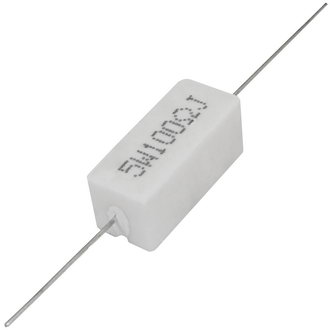 Мощные постоянные резисторы RX27-1 100 Ом 5W 5% / SQP5 XIN HUA