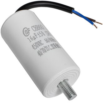 Пусковые конденсаторы CBB60 16uF 450V WIRE+SCREW (SAIFU) SAIFU Пусковые конденсаторы CBB60 16uF 450V WIRE+SCREW (SAIFU) SAIFU