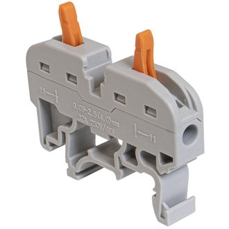 Клеммники аналог WAGO СМК 222-2411 на DIN-рейку КВТ Клеммники аналог WAGO СМК 222-2411 на DIN-рейку КВТ