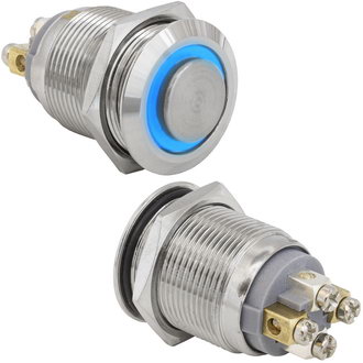 Кнопки антивандальные GQ19PH-10ZE/B/N off-(on) RUICHI Кнопки антивандальные GQ19PH-10ZE/B/N off-(on) RUICHI