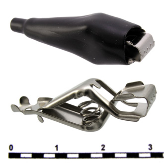 Зажимы, крокодилы 8-0045 black  Зажимы, крокодилы 8-0045 black