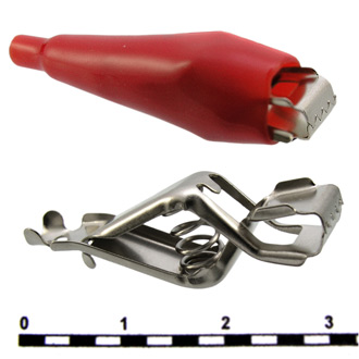 Зажимы, крокодилы 8-0045 red  Зажимы, крокодилы 8-0045 red