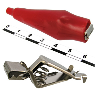 Зажимы, крокодилы 8-0046 red  Зажимы, крокодилы 8-0046 red