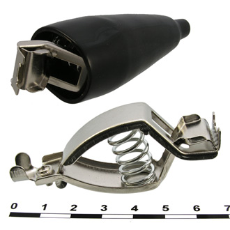 Зажимы, крокодилы 8-0049 black RUICHI Зажимы, крокодилы 8-0049 black RUICHI