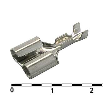 Клеммы ножевые неизолированные DJ222-4A  Клеммы ножевые неизолированные DJ222-4A