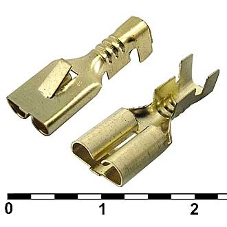 Клеммы ножевые неизолированные DJ621-E6.3A-C  Клеммы ножевые неизолированные DJ621-E6.3A-C