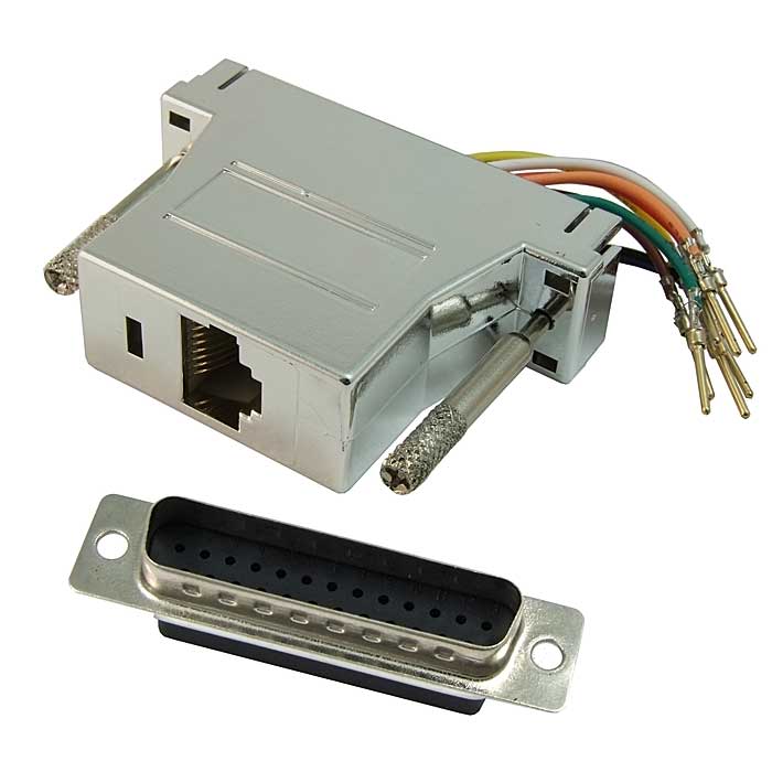 D-SUB переходники DN25M-RJ45 