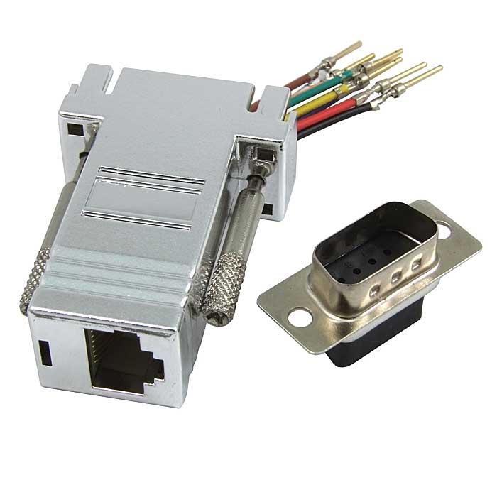 D-SUB переходники DN9M-RJ45 