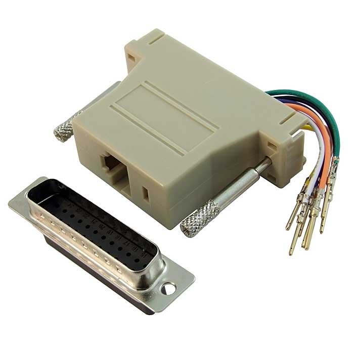 D-SUB переходники DB25M-RJ45 
