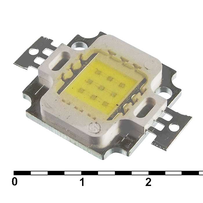 Светодиоды мощные 10W 30v 800Lm 8000K white 
