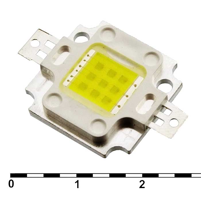 Светодиоды мощные 10W 10v 900Lm 4200K white 