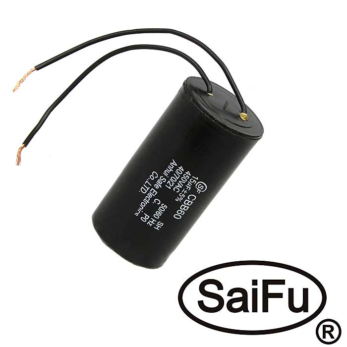 Пусковые конденсаторы CBB60  15uF  450V WIRE (SAIFU) SAIFU