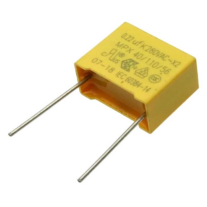Металлопленочные конденсаторы 0.22uf 280VAC 10% (X2) 