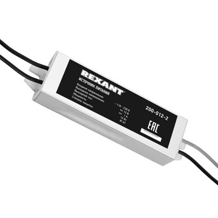 Импульсные блоки питания 200-012-2 12VDC 1А 12W REXANT