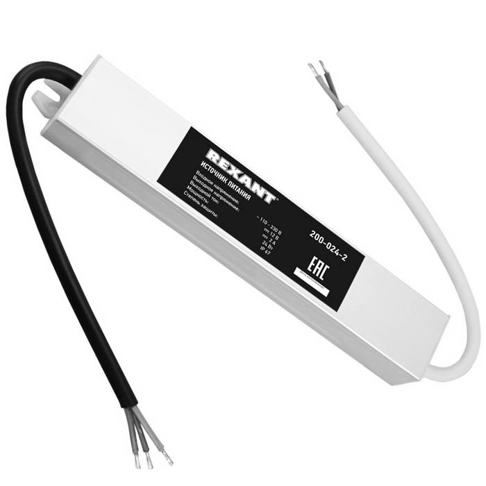 Импульсные блоки питания 200-024-2 12VDC 2А 24W REXANT