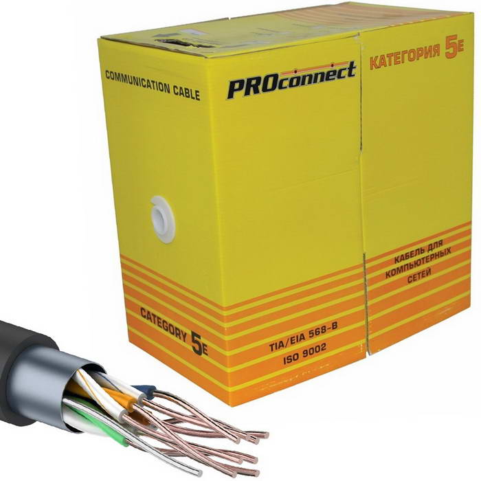 Витая пара 01-0146-3 F/UTP 5e PE 4PR24AWG 305м PROCONNECT
