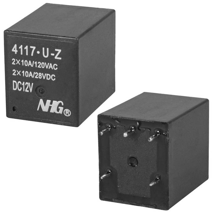 Электромагнитные реле 4117-U-Z-10A-12VDC-1.0 FORWARD