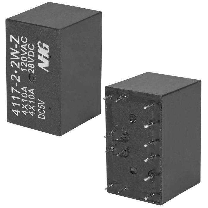 Электромагнитные реле 4117-2-2W-Z-10A-5VDC-1.0 FORWARD