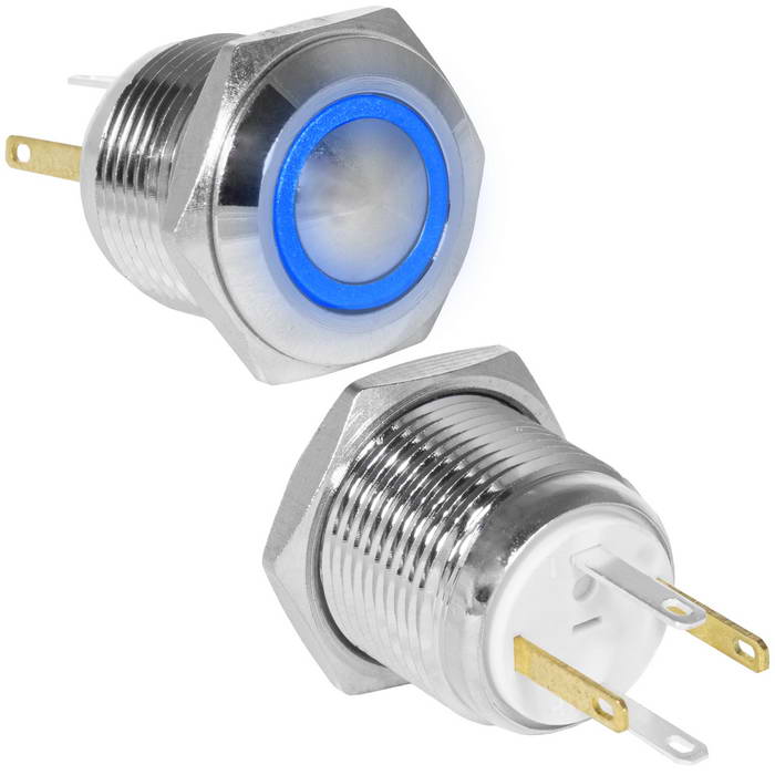 Кнопки антивандальные GQ16B-10E/JL/B/N off-(on) RUICHI