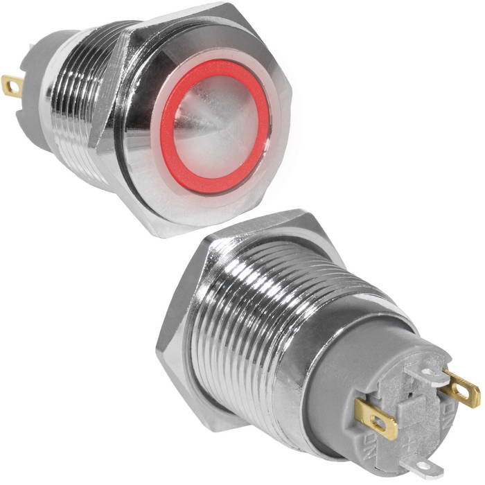 Кнопки антивандальные GQ16B-10ZE/J/R/N off-on RUICHI