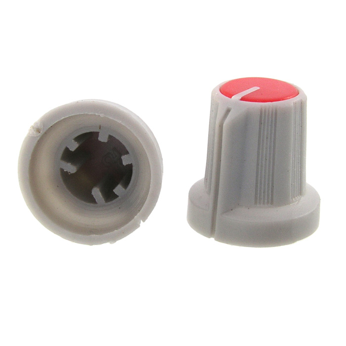 Ручки приборные RR4836 (6mm п.круг красный) 