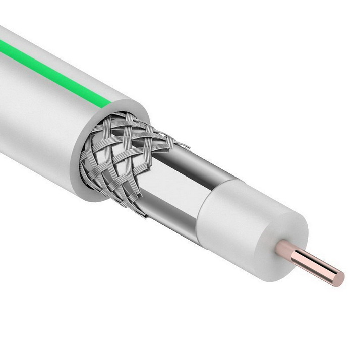 Коаксиальный кабель SAT 703B CCS/Al 75% 75 Ом 100m RUICHI