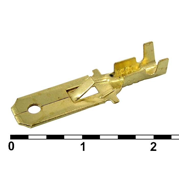 Клеммы ножевые неизолированные DJ611-6.3A RUICHI