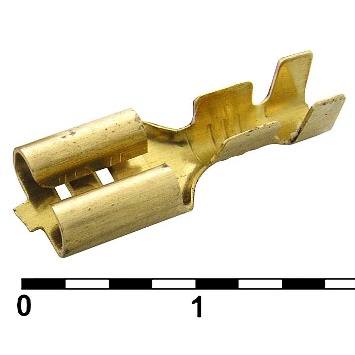 Клеммы ножевые неизолированные DJ622-D6.3B RUICHI