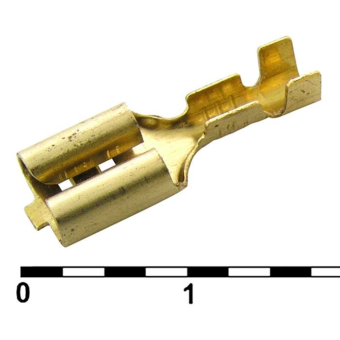 Клеммы ножевые неизолированные DJ622-D6.3A RUICHI